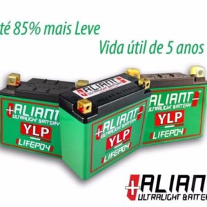 Baterias de Lítio 85% mais leve Marca Aliant 7ah 9ah 14ah 24ah - Alta Performance Para Motos Esportivas e de Rua