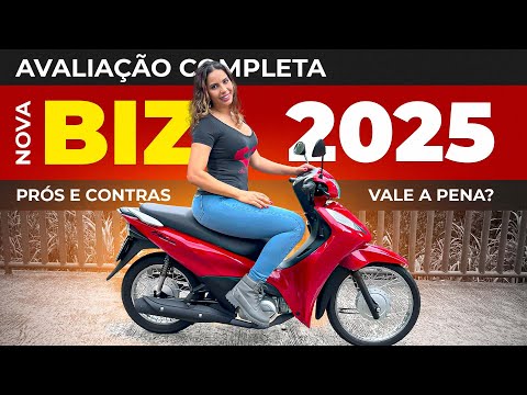 Leia mais sobre o artigo BIZ 125 ES (BIZ MAIS BARATA) PRÓS E CONTRAS, CONSUMO, SEGURO, PREÇO TESTE HONDA BIZ125 2025 | REVIEW