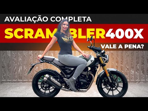 Leia mais sobre o artigo SCRAMBLER 400 X *MELHOR VÍDEO* PRÓS E CONTRAS, CONSUMO, SEGURO, PREÇO TESTE TRIUMPH SCRAMBLER 400