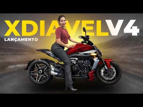 Leia mais sobre o artigo Nova XDiavel V4: 168cv e Escapamento BAZUCA (Lançamento)